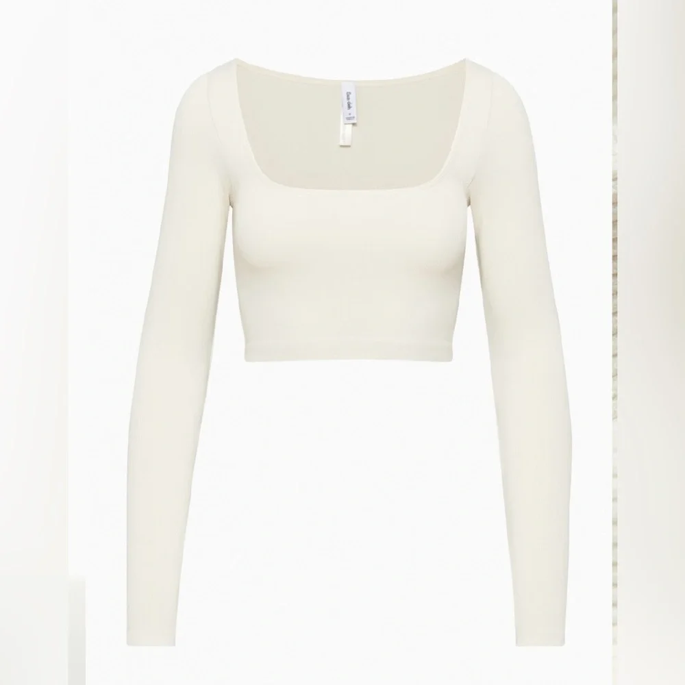 BNWOT Aritzia Sunday Best SinchSeamless™ Rib Ribcage Long-sleeve size L - Picture 3 of 6